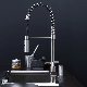  304 Stainless Steel Spring Pull Down Kitchen Faucet Single Hole Sink Tap