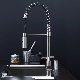 304 Stainless Steel Spring Pull Down Kitchen Faucet Single Hole Sink Tap