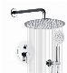  Concealed Shower Faucets Set Brass Rainfall Bathroom Thermostatic Shower Mixer