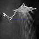  Bathroom Faucet Accessories Ultra -Slim Square Air Shower Head