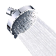 Round Five Function Chrome Plated ABS Portable Rain Mist SPA Top Shower Head