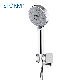 Bathroom Wall Mounted Faucet Shower Set with Bracket and S/S Hose