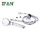 Ifanplus Plating Bathroom Shower Sets Faucet Bath Hand Shower Sanitary Accessories