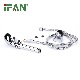 Ifanplus Silver Bathroom Shower Head Sanitary Portable Water Saving Shower Head