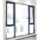  Sixinalu Aluminum Alloy Profile Building Material Tilt and Turn Casement Open Window with Metal Screen