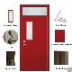 Fire-Resistant Steel Door Glazed White Primed Metal Doors