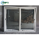  Double Glazing Champagne Color Aluminium Sliding Window Latest Design for Building Project