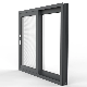 Balcony Waterproof 2 Tracks Low E Glass Sliding Aluminium Window manufacturer