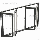 Popular Aluminum Folding Window Bifold Aluminium Insulated Tempered Glass Black Frame