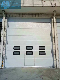  Motorized Sectional Industrial Automatic Sliding Overhead Sectional Doors with Pedestrian Gate