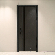 Black Color Power Coating Surface Steel Security Main Entrance Door