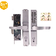 Waterproof Fireproof Mechanical Handle Digital Code Smart Door Lock manufacturer