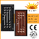 China Factory Single Double Entry Front Steel Wood MDF Wooden Armored Door