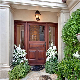 Entrance Door Modern Design Solid Wood Front Doors manufacturer