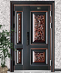 Exterior House Security Exterior Main Front Steel Door One and Half Design