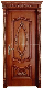 2 Hours Fireproof Low Price India Pakistan Carving Models Double Main Door Pictures Interior Panel Simple Design Teak Wood Door (EF-V023)