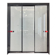 Custom Interior Balcony Modern Aluminum Slim Frame Wardrobe Closet Bedroom Double Shower Doors Sliding Bathroom