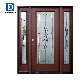 Fangda Decorative Glass Full Lite Fiberglass Exterior Door