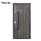 MDF Armored Steel Wooden Medium Density Fiberboard Long Handle Dark Texture Security Door