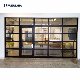 Glass Panel Sectional Garage Door with Small Pedestrian Door Price