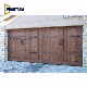 Modern Farmhouse Exterior Real Wood Rustic Tudor Ranch Carriage Stamp Residential Wooden Garage Door