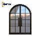 Amsterdam Double Wrought Iron Main Entry Doors Arch Top Steel Glass Front Entrance Door manufacturer
