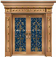 Italy Style Decorative Outside Security Copper Glass Door (W-GB-07) manufacturer