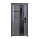  Restaurant Wood French Double Entry Exterior Security Steel / Aluminum / Metal Door