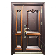 Hot Sale Custom Exterior Main Security Door Design Safety Metal Steel Front Entry Door manufacturer