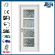  Jhk-G17 Hot Press Swing Interior Wood White Bathroom Door with Glass