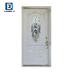  Bathroom Steel 3/4 Oval Glass Prehung Door