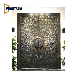 Sunburst Design Luxury Cast Aluminum Front Entry Door for High-End Villa House Entrance