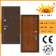 Modern Steel Interior MDF Veneer Timber Door with Aluminum Strip