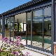 Double Glass Exterior Modern Doors with Built-in Blinds Modern Design Aluminium Sliding Doors