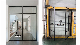 Modern Prefinished Decorative Black Clear Glass Interior Door manufacturer