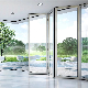 Aluminum Alloy Waterproof Balcony Double Frame Glass Folding Door manufacturer