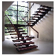 Residential Indoor Steel Straight Stairs for House Projects manufacturer