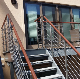 PVC Handrail Stainless Steel Solid Rod Balustrade Square Bar Railing Cable Railing for Staircase manufacturer