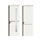 Project White Living Bedroom PVC Composite Door WPC Door Skin