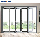 Wholesale High Quality Waterproof Exterior Bi-Fold Doors Patio Accordion Folding Glass Door manufacturer