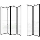 Modern Aluminum Glass Door Interior Living Room Folding Sliding Glass Door