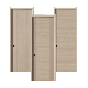  New Interior Room Waterproof WPC Wooden Door with Accessories