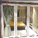 German Top Brand Veka PVC Bi-Folding Door with Low-E Glass manufacturer