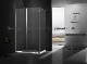  Popular Item Flat Pivot Door with Side Panel Shower Enclosure