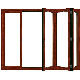  PVC Toughened Glass Sliding Folding Doors