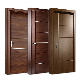 Interior Bedroom Veneer MDF Wooden Timber Door Modern Walnut Solid Wood Doors Designs