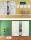  China Manufacturer Bathrooms PVC Sliding Accordion Doors Folding Door Plastic with Lock PVC Accordion Door