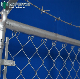 China Supply High Quality Playground Garden Use Galvanized and PVC Coated 6FT Diamond Hole Security Cyclone Wire Woven Chain Link Mesh Fence From Factory