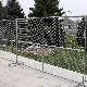 Hooked Wire Diamond Mesh Cyclone Construction Galvanized Black PVC Coated Mini Chain Link Temporary Portable Residential Housing Sites Wire Mesh Fence