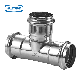 Stainless Steel Plumbling Fitting Equal Tee for Water Supply